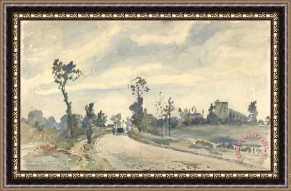 Camille Pissarro Louveciennes, Route De Saint ­germain Framed Painting