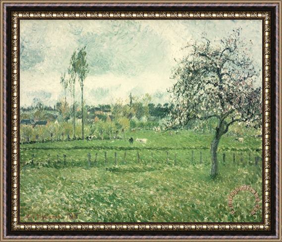 Camille Pissarro Meadow at Eragny Framed Print