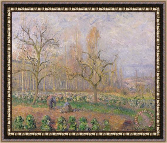 Camille Pissarro Orchard At Pontoise Framed Painting