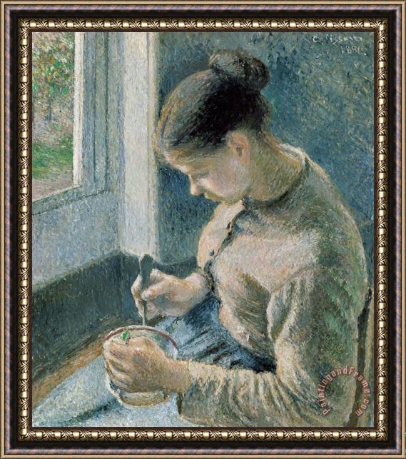 Camille Pissarro The Breakfast Framed Painting