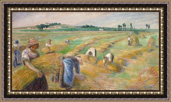 Camille Pissarro The Harvest Framed Print