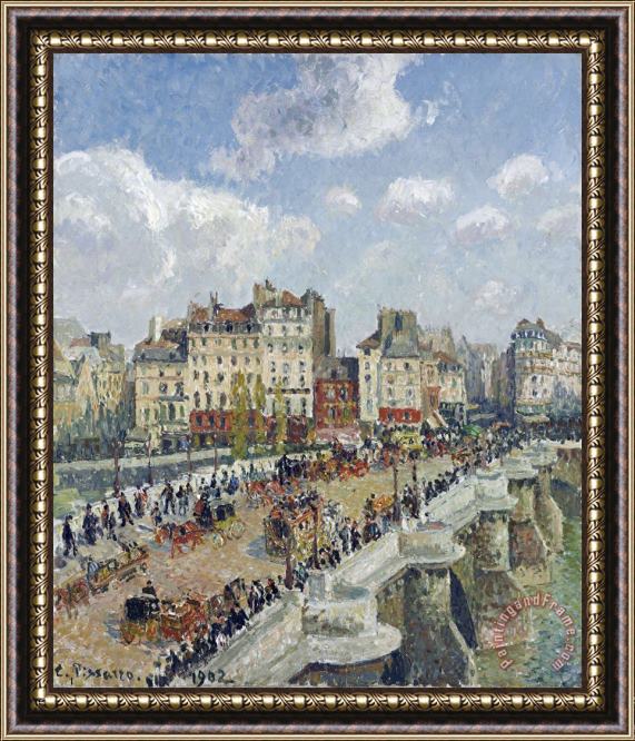 Camille Pissarro The Pont Neuf, Paris Framed Painting