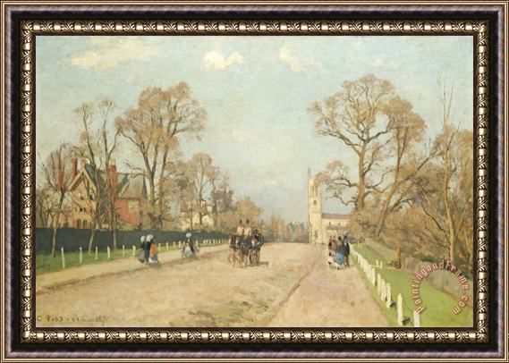 Camille Pissarro The Road to Sydenham Framed Painting