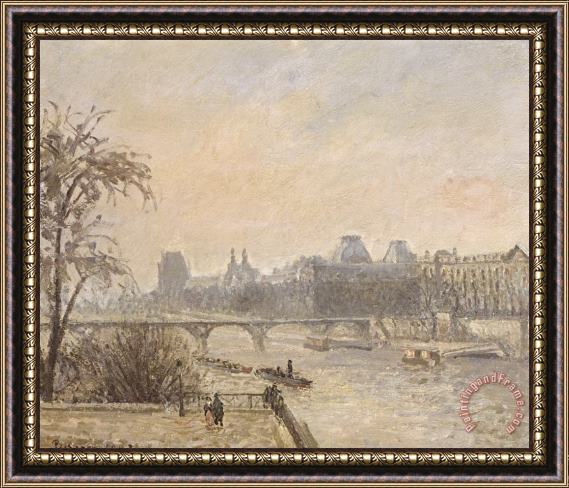 Camille Pissarro The Seine And The Louvre Framed Painting