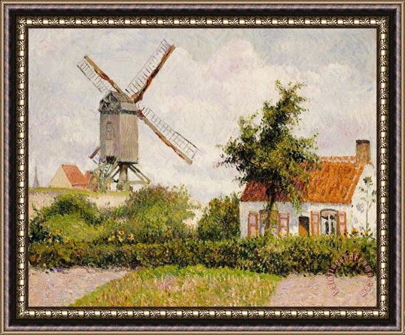 Camille Pissarro Windmill at Knokke Framed Print