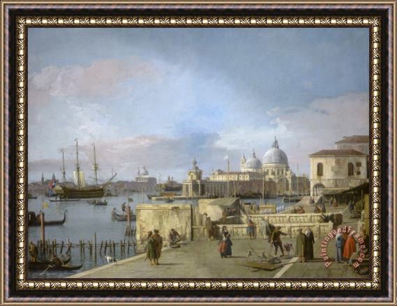 Canaletto Entrance to The Grand Canal From The Molo, Venice Framed Painting