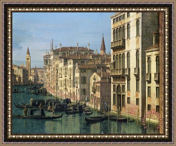 Canaletto Entrance to the Grand Canal Looking West Framed Print