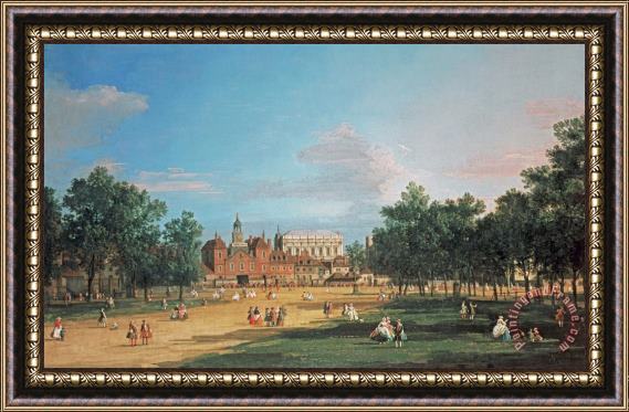 Canaletto London: The Old Horse Guards And The Banqueting Hall Framed Print