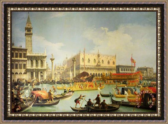 Canaletto The Betrothal of the Venetian Doge to the Adriatic Sea Framed Print