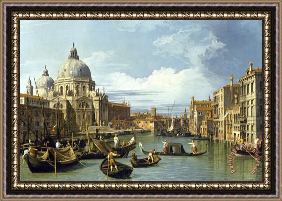 Canaletto The Entrance to The Grand Canal, Venice Framed Print