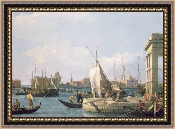 Canaletto The Punta della Dogana Framed Painting