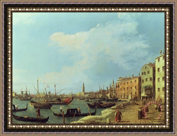 Canaletto The Riva Degli Schiavoni Framed Painting