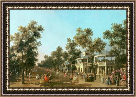 Canaletto Vauxhall Gardens the Grand Walk Framed Painting
