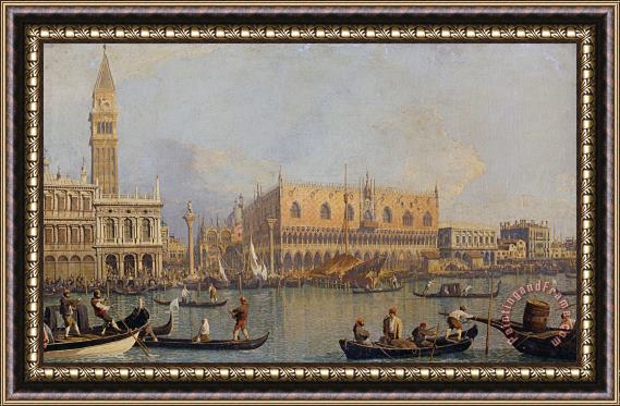 Canaletto View of The Ducal Palace in Venice Framed Print