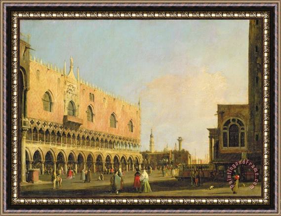 Canaletto View of the Piazzetta San Marco Looking South Framed Print