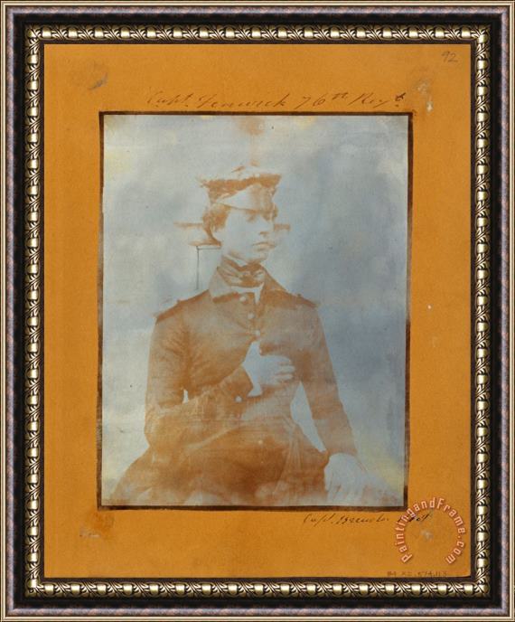 Capt. Henry Craigie Brewster Captain Fenwick. Framed Print