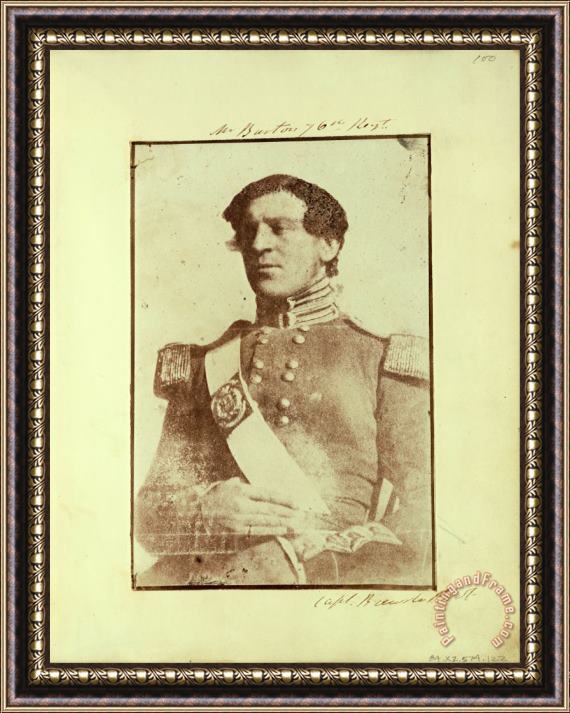 Capt. Henry Craigie Brewster Portrait of Mr. Barton. Framed Print
