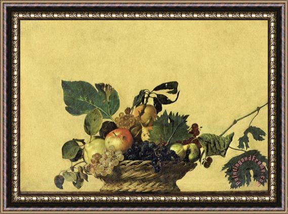 Caravaggio Basket Of Fruit Framed Painting