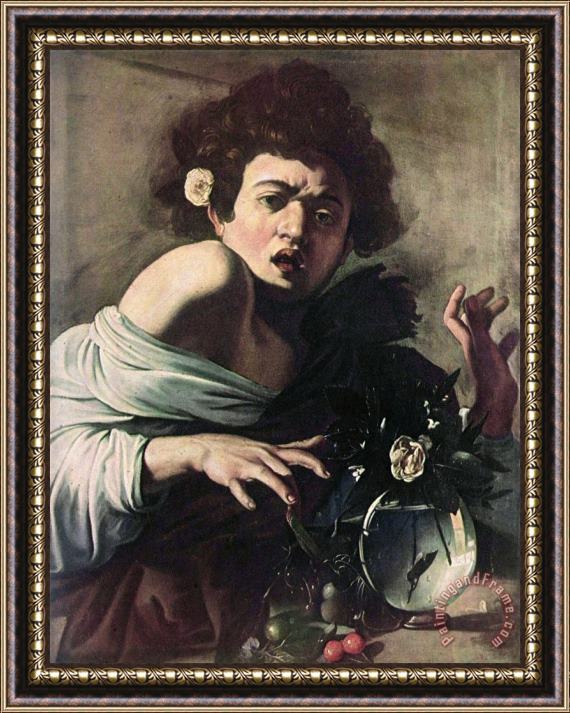 Caravaggio Boy Bitten by a Lizard Framed Print