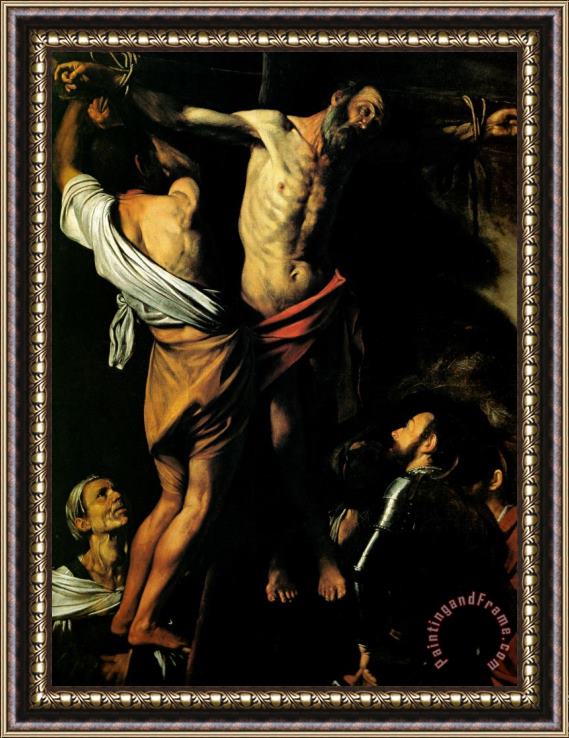 Caravaggio Crucifixion Standrew Framed Painting