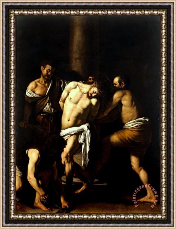 Caravaggio La Flagellazione Di Cristola Flagellazione Di Cristo Framed Print
