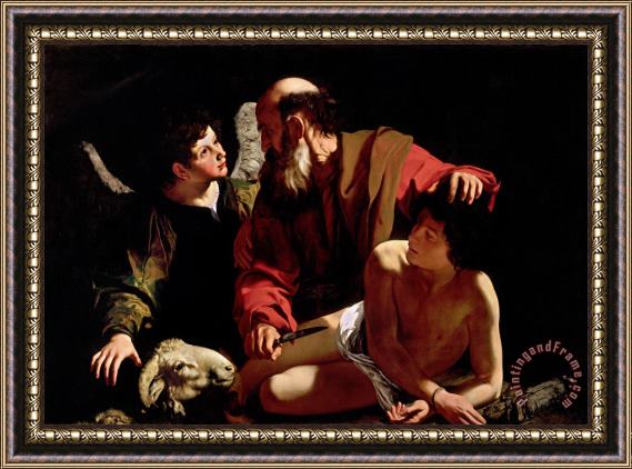 Caravaggio Sacrifice of Isaac Framed Painting