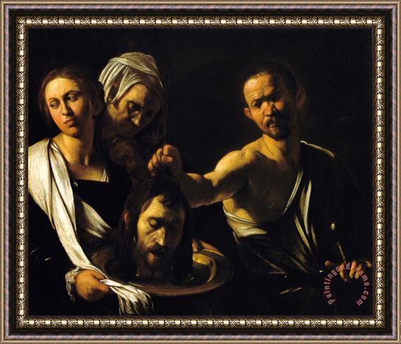 Caravaggio Salome with The Head of John The Baptist Framed Painting
