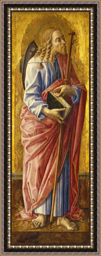 Carlo Crivelli Saint James Major, Part of an Altarpiece Framed Painting