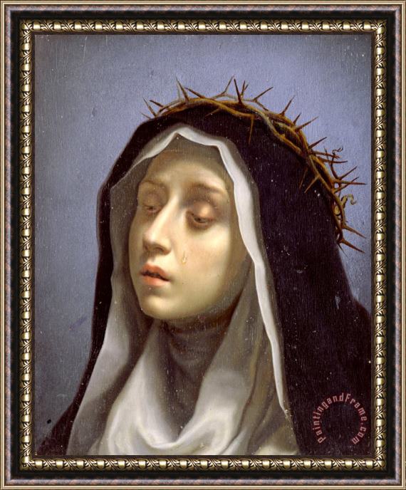 Carlo Dolci St. Catherine of Siena Framed Painting