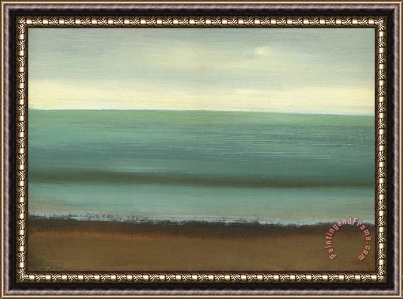 Caroline Gold Calm Sea Framed Painting