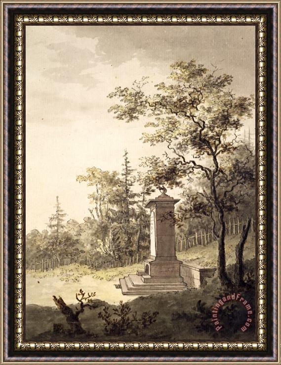 Caspar David Friedrich Emilias Kilde Framed Painting