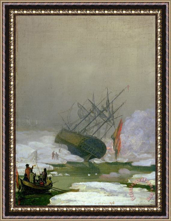 Caspar David Friedrich Ship in The Polar Sea, 12th December 1798 Framed Print