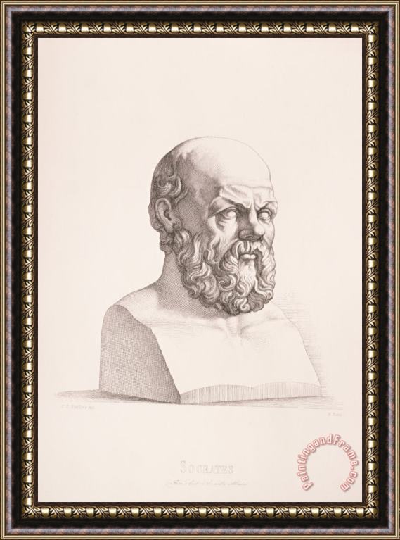 CC Perkins Portrait Of Socrates Framed Painting