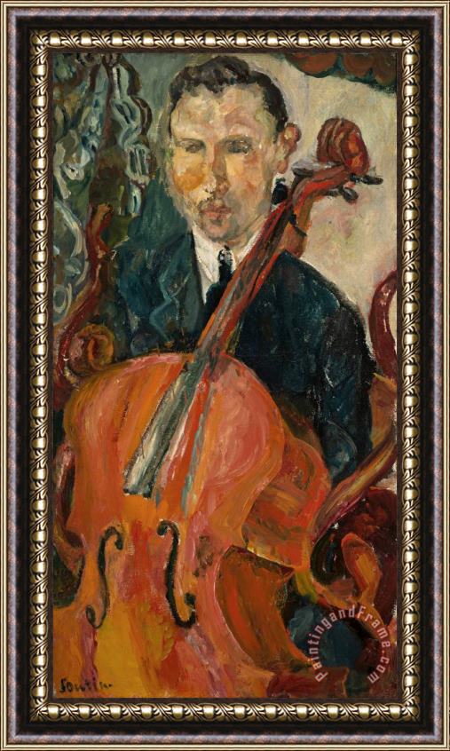 Chaim Soutine The Cellist (portrait of M. Serevitsch) Framed Print
