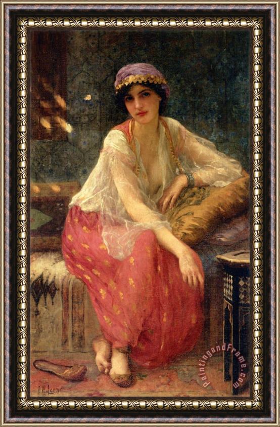 Charles Amable Lenoir Odalisque Framed Painting