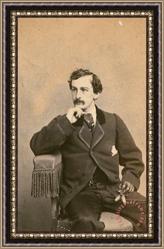 Charles Deforest Fredricks John Wilkes Booth Framed Painting