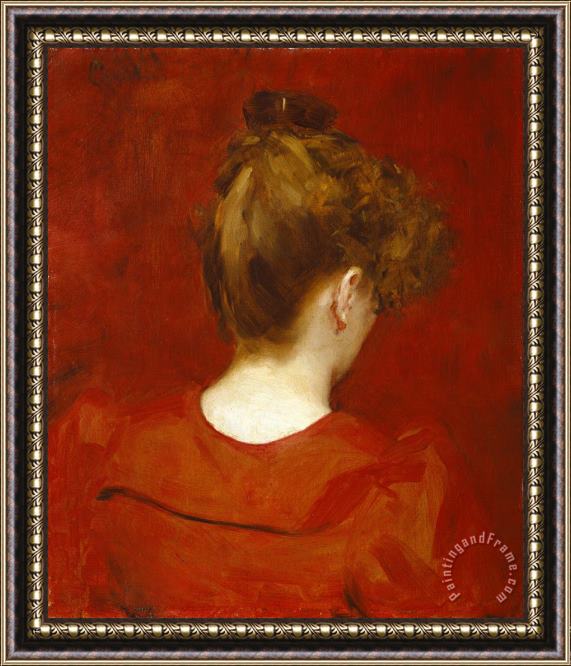 Charles Emile Auguste Carolus Duran Study Of Lilia Framed Painting