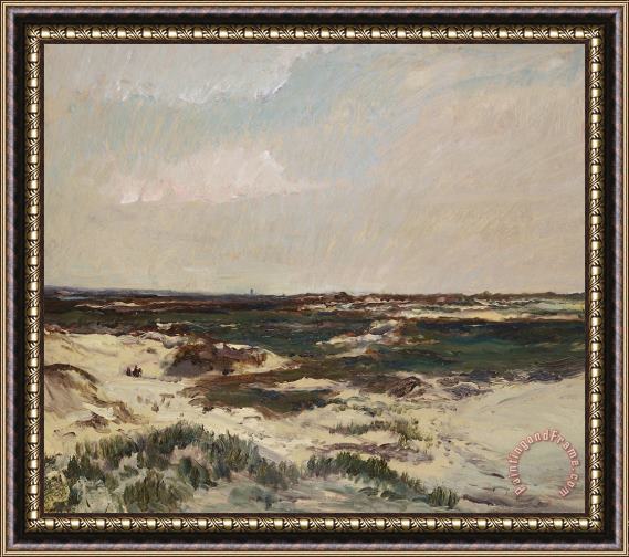 Charles Francois Daubigny The Dunes At Camiers Framed Painting
