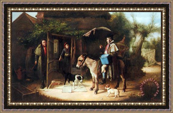 Charles Hunt The Rival Framed Painting