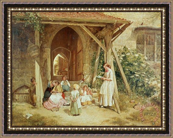 Charles James Lewis Playing At Schools Framed Print