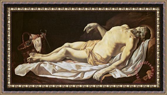 Charles Le Brun The Dead Christ Framed Painting