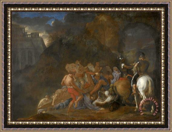 Charles Le Brun The Road to Calvary Framed Painting