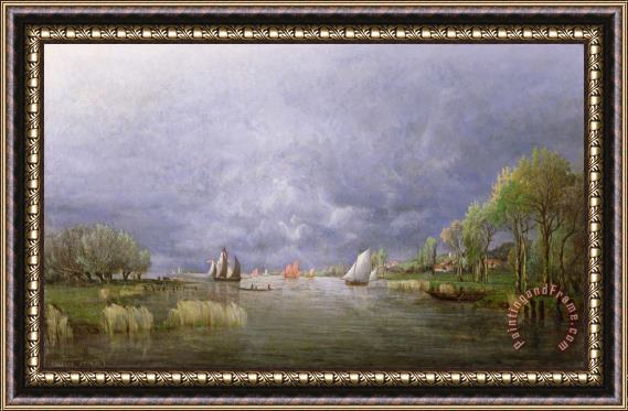 Charles Leroux Banks of the Loire in Spring Framed Print