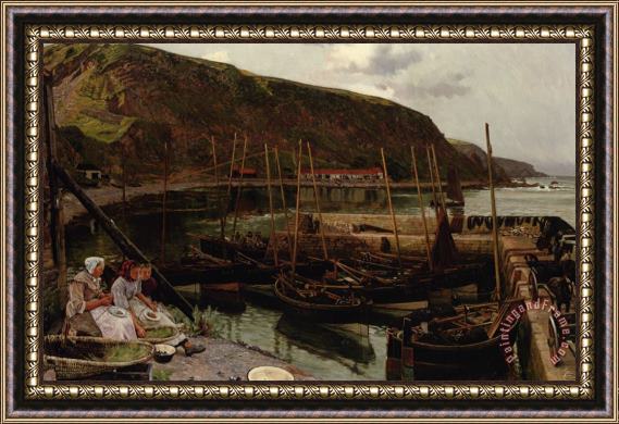 Charles Napier Hemy Burnmouth Berwickshire Framed Painting