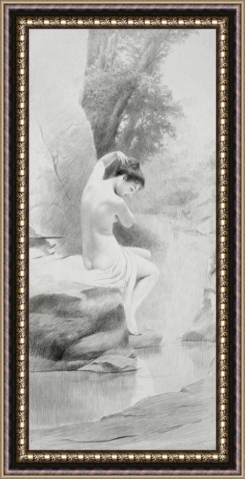 Charles Prosper Sainton A Nymph Framed Painting