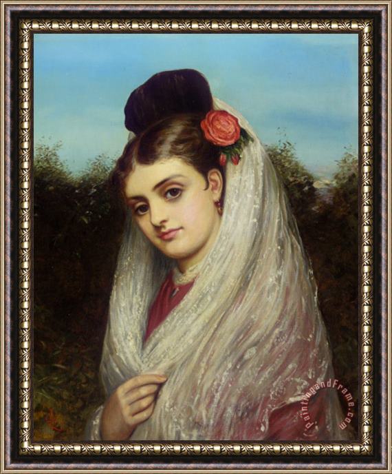 Charles Sillem Lidderdale The Young Bride Framed Print