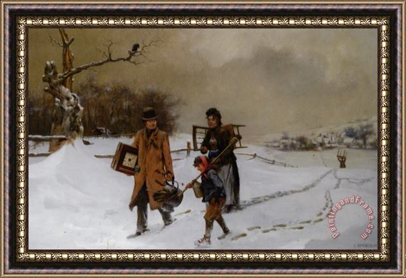 Charles Spencelayh To Winter Lodgings Framed Painting