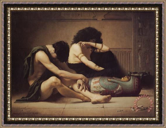 Charles Sprague Pearce The Death of The Firstborn Framed Print