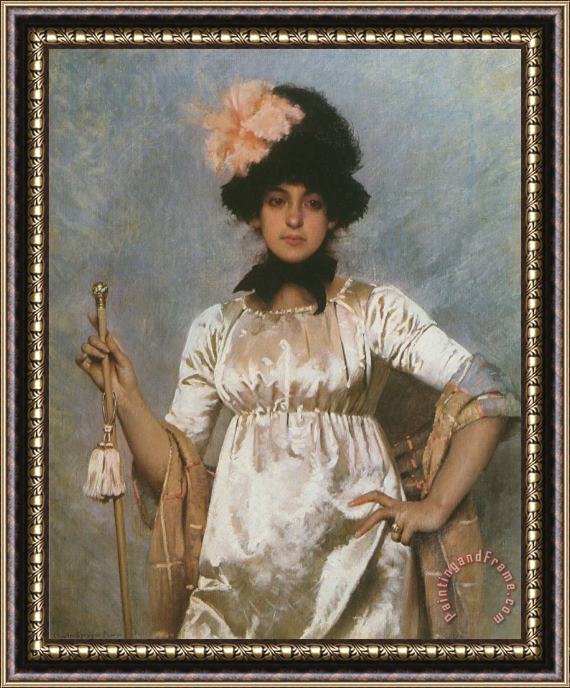 Charles Sprague Pearce Woman of The Directoire Framed Print