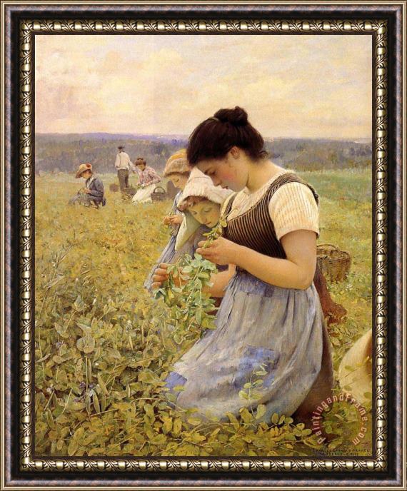 Charles Sprague Pearce Women in The Fields Framed Painting